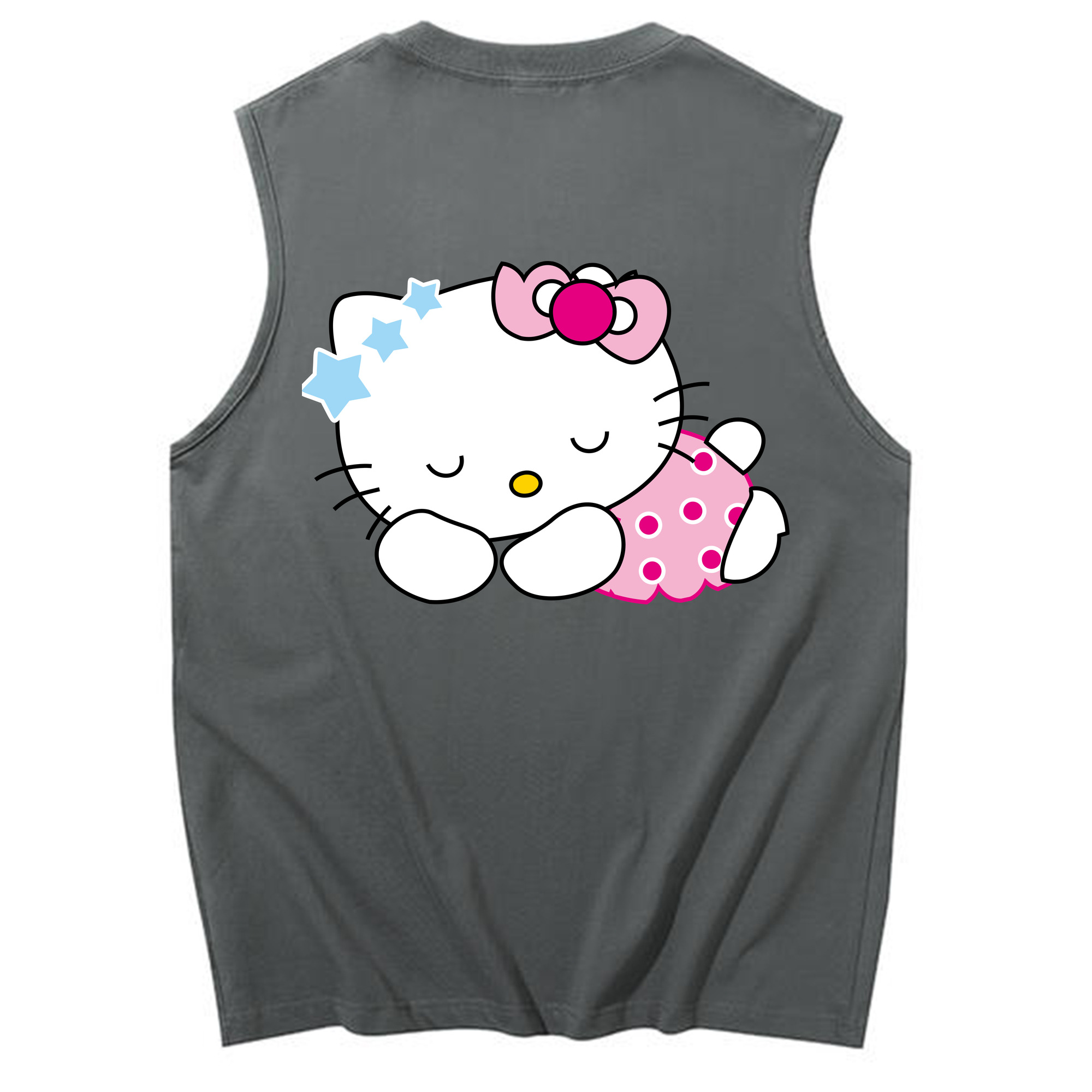 （画像用） Hello Kitty ハローキティ コットン100％タンクトップ（背面プリント）